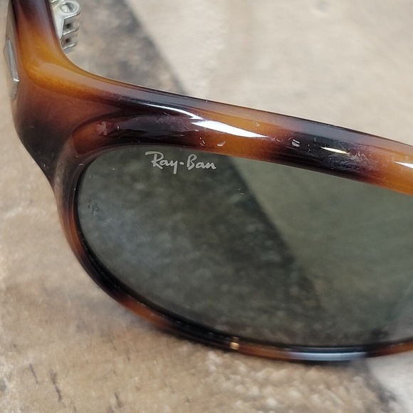 Vintage B&L Ray Ban Sleek Tortoise G15 Outsider Sport Round Sunglasses‎ W2755 main image 6
